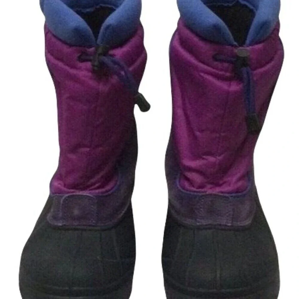 Columbia Bugabarn Jr Purple Blue Winter‎ Snow Boots BY1192-673 Kids Size 6